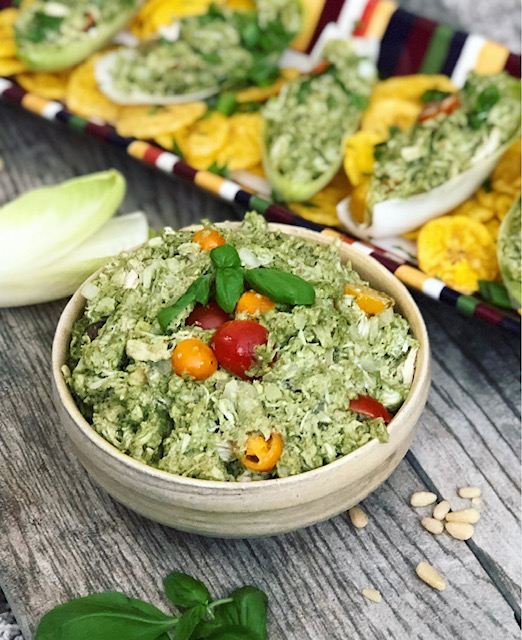 Pesto Chicken Salad Dip Keto Paleo Simple Cocos Paleo Kitchen