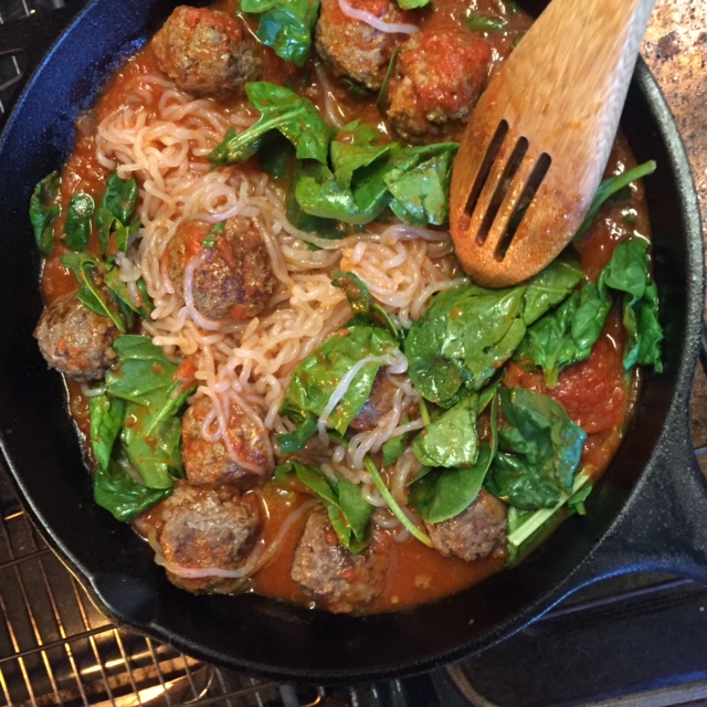 One Pot "Spaghetti" & Meatballs | Cocos Paleo Kitchen